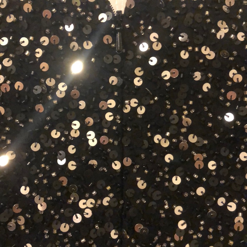 Large Scala Sequin Top,100% Silk, Polyester Lining - image 6